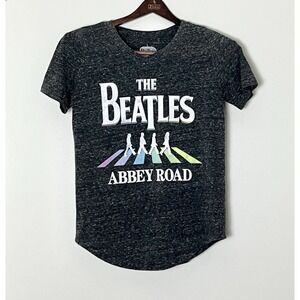 The‎ Beatles Abbey Road T-Shirt Women's XS Heather Gray Graphic Music Rock